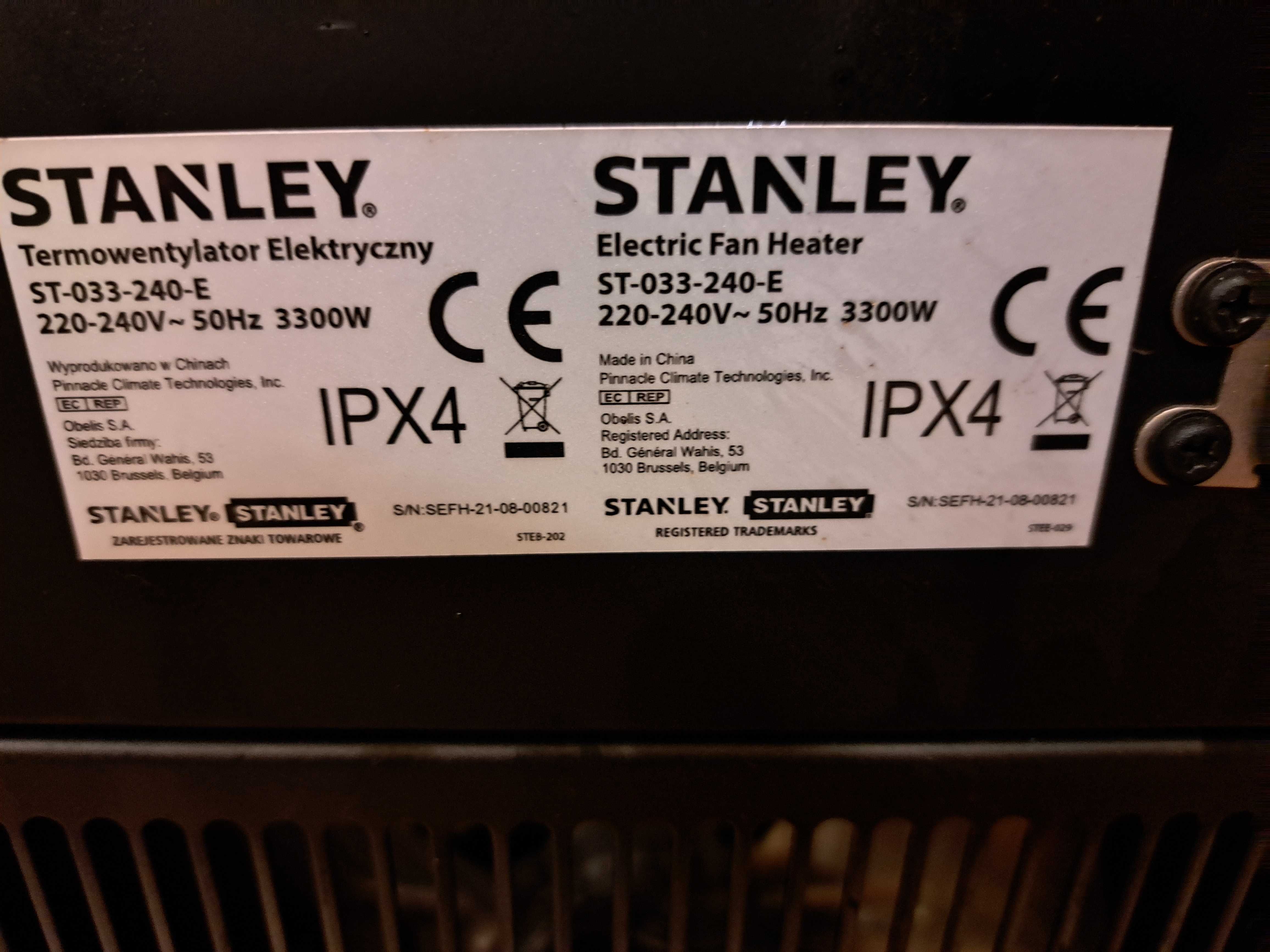 Termowentylator elektryczny Stanley 3300W