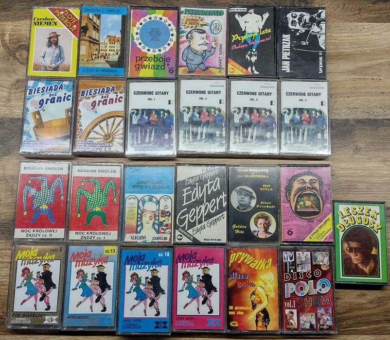 Kasety magnetofonowe cały zestaw/komplet 50zł