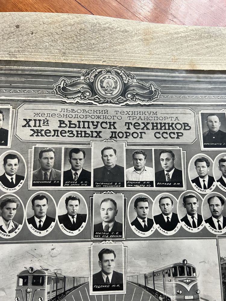 Фото 1960-1965. 12 випуск техніків залізничних доріг СССР