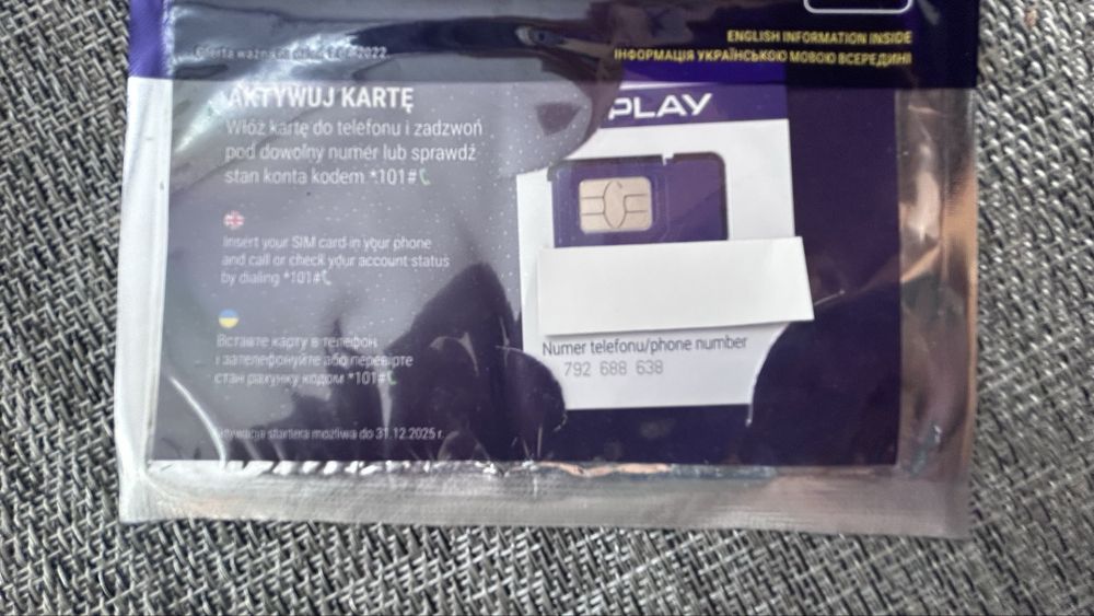 ZŁOTY numer PLAY 792. 688. 638.