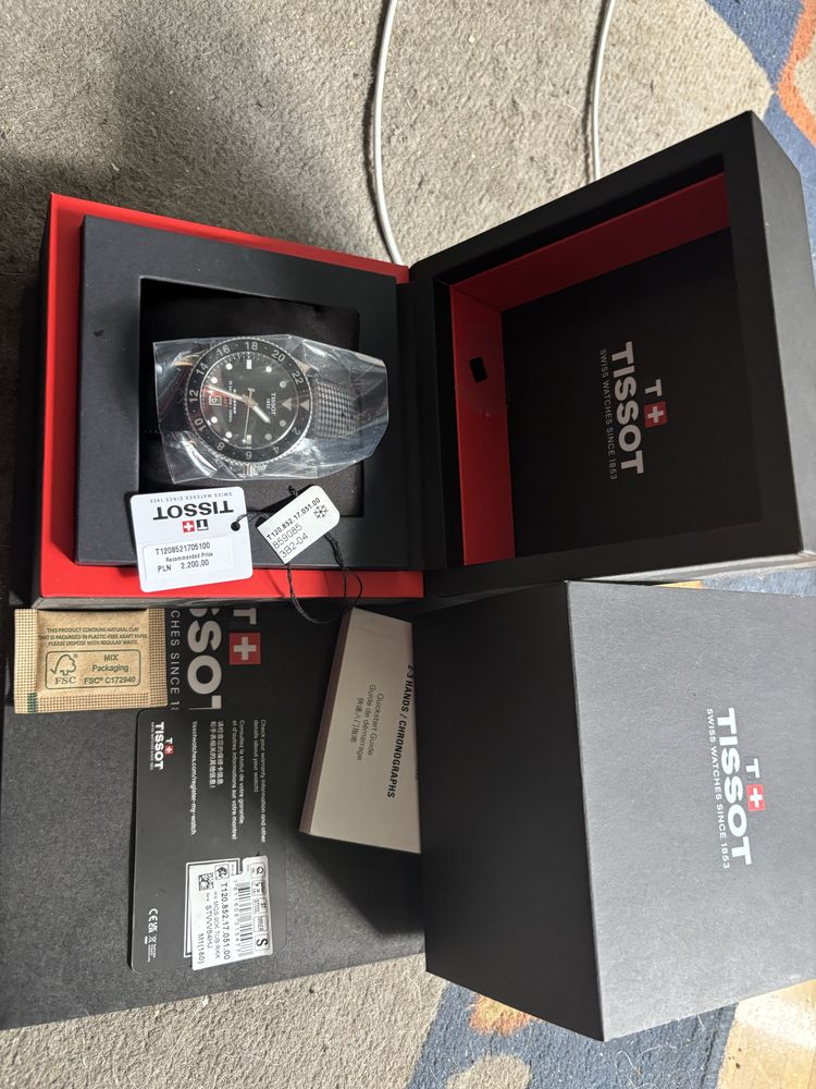 Zegarek TISSOT SEASTAR 1000 quartz  GMT nowy