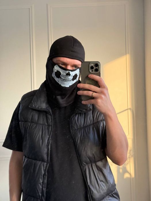 Балаклава чоловіча чорна шапка