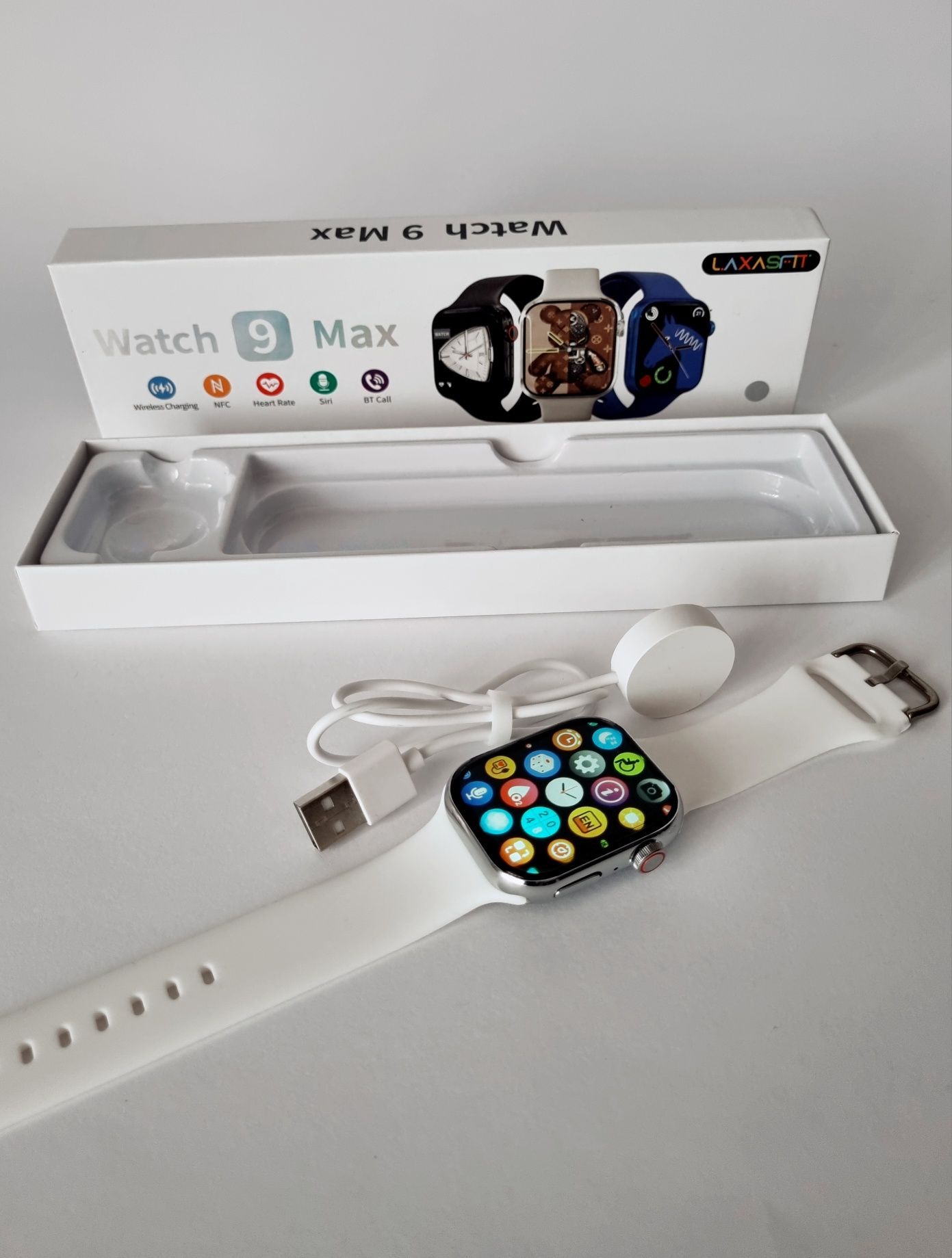 Smartwatch 9 Max z ładowarką Menu PL