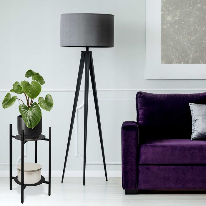 Stojak na kwiaty metalowy na rośliny kwietnik stojący industrialny