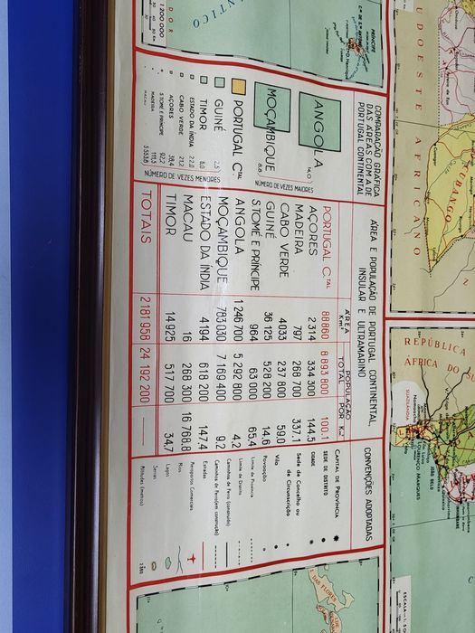 Carta de Portugal insular e ultramarino  1970