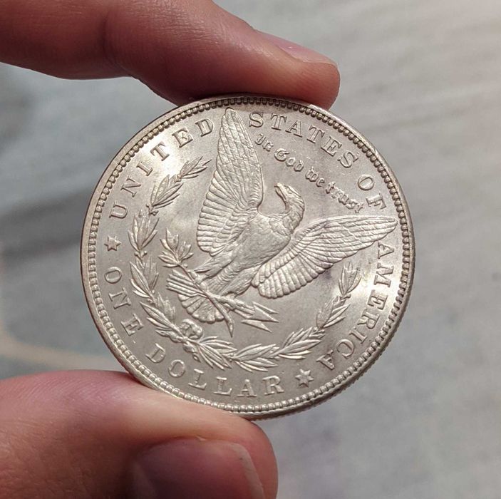 Доллар 1889 г Морган США монета серебро 900 проба Вес 26,73 г Штемпель