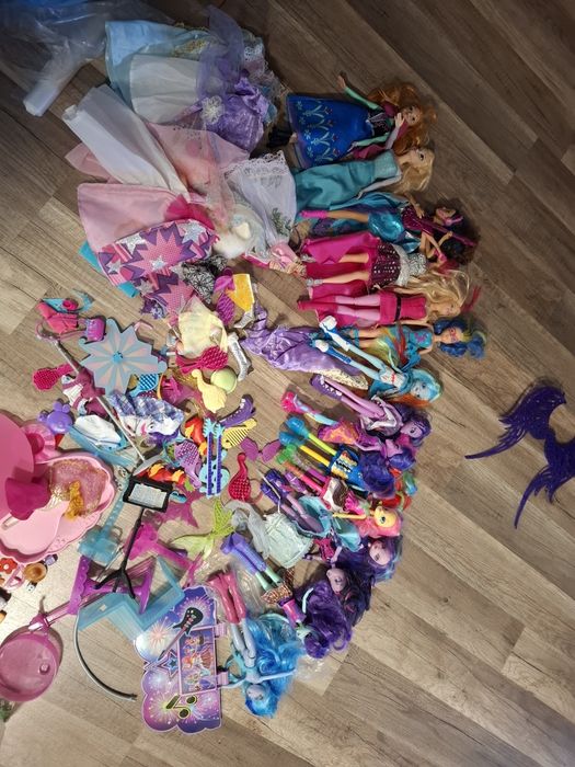 Lalki barbie, śpiewające, ELSA I Anna I rainbow duży mix