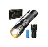 ZESTAW Latarka LED taktyczna MOCNA aluminiowa ZOOM przybliżenie 1200lm