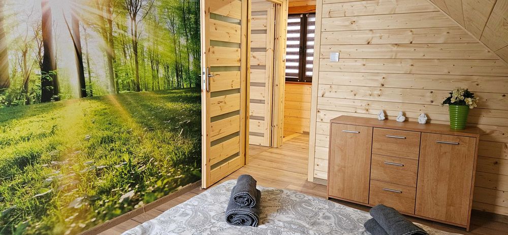 Wynajmę całoroczny domek nad jeziorkiem - sauna + jacuzzi