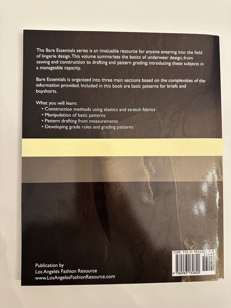 2 x Bare Essentials - Książka krawiecka konstrukcja bielizny szycie