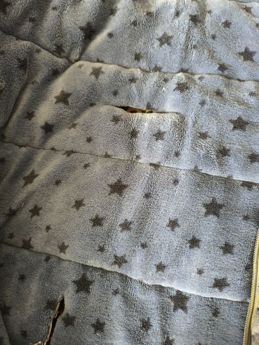 Ciepły śpiworek do wózka i mufka na ręce