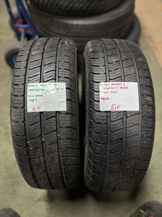 2x 195/60R16 C 99/97T BARUM SNOVANIS 3 opona zimowa M+S 3PMSF
