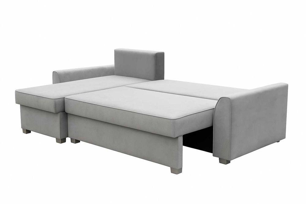 Narożnik rogówka MOLY z funkcją spania sprężyna bonell matt velvet