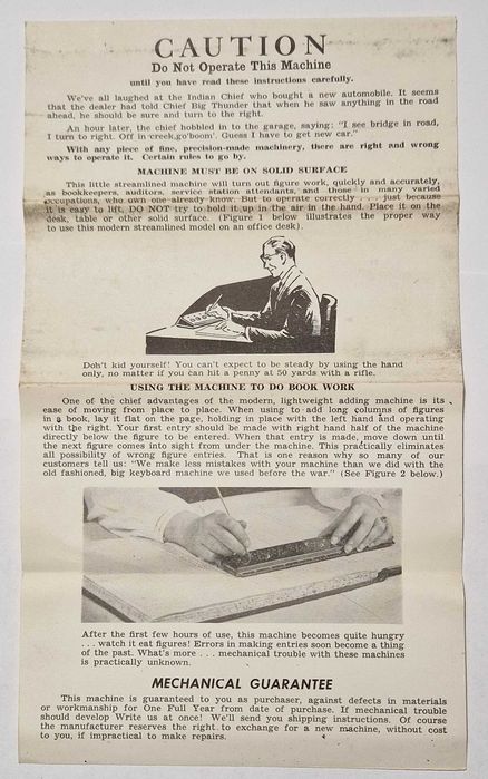 Addometr - stara maszyna licząca - rzadkość !!!