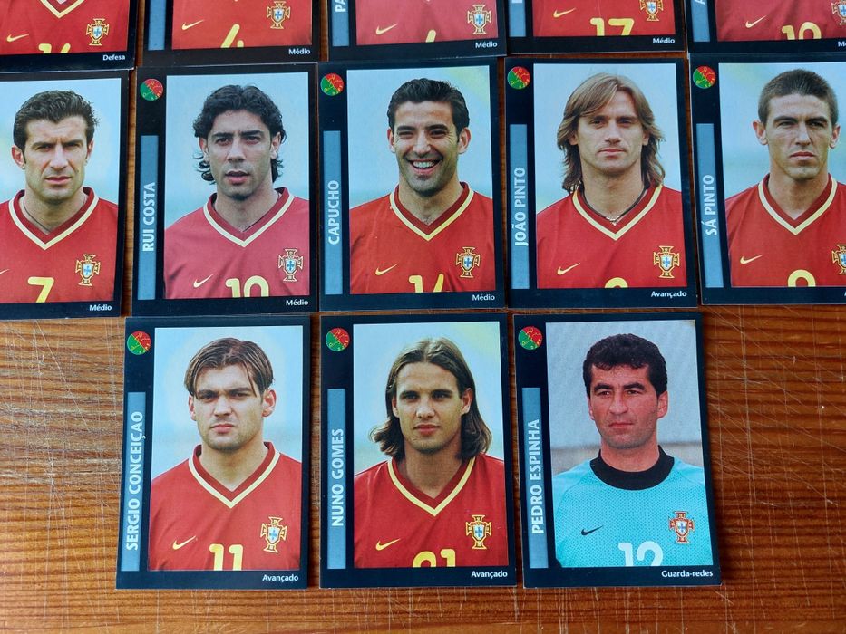 Cromos selecção nacional portuguesa, 2000/2001