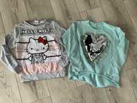 Bluza 2 szt zestaw roz 128 Hello Kitty