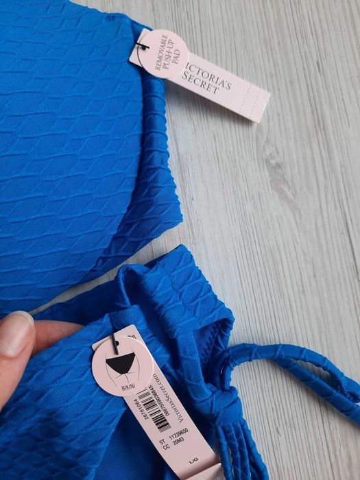 Синий купальник Victoria's secret оригинал L 85Е 85Д 90Е 90Д чашка Д Е