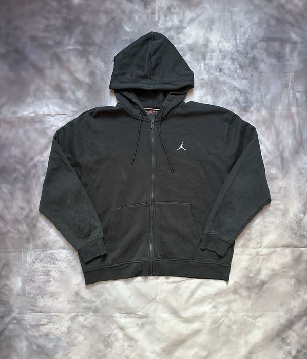 Bluza rozpinana z kapturem czarna Jordan unisex streetwear