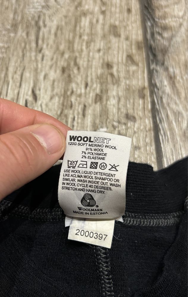 Męska Bluzka termoaktywna ACLIMA NORWAY WoolNet Wełna Merino Softs XL
