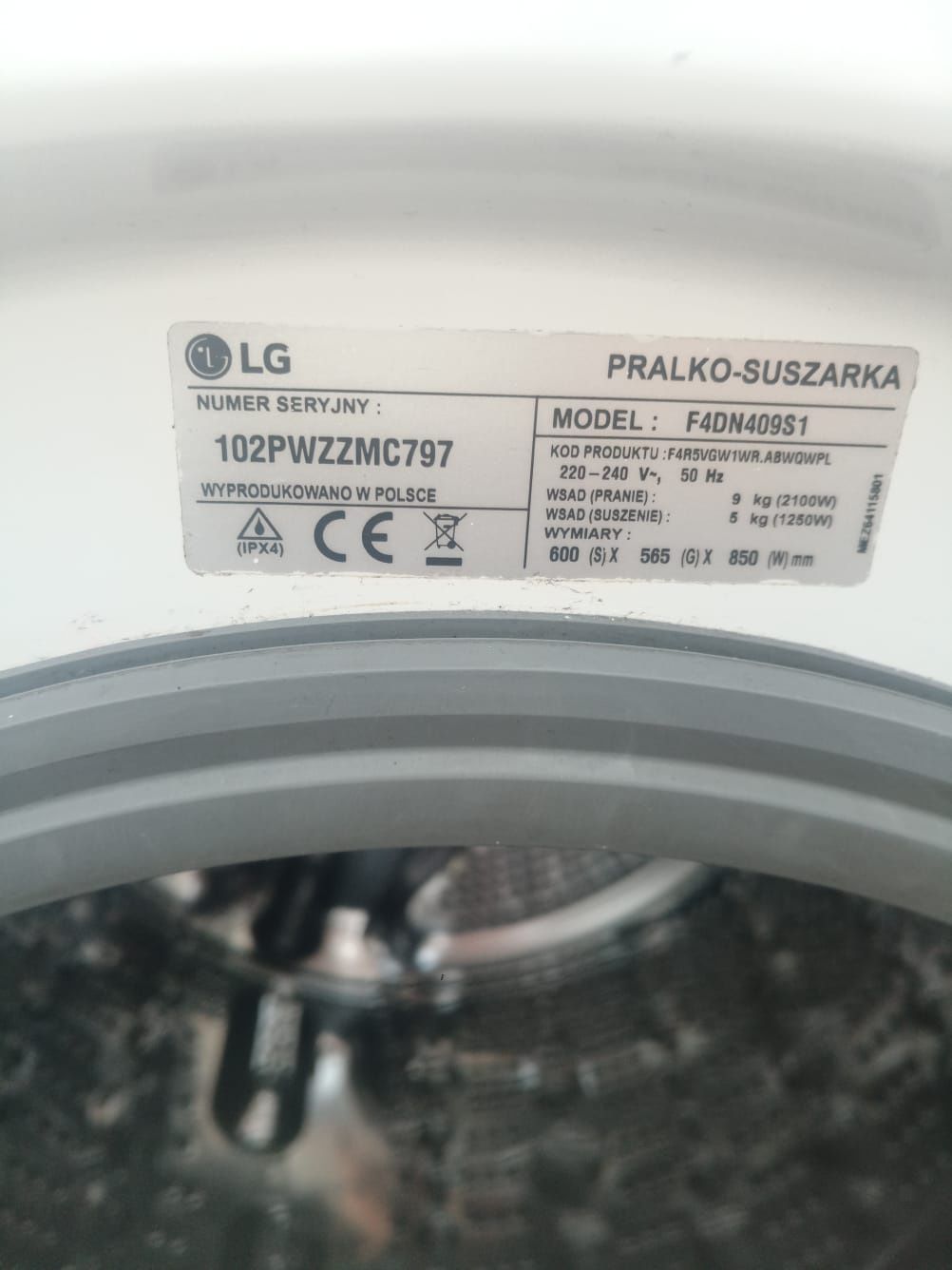 Pralko suszarka stan bdb