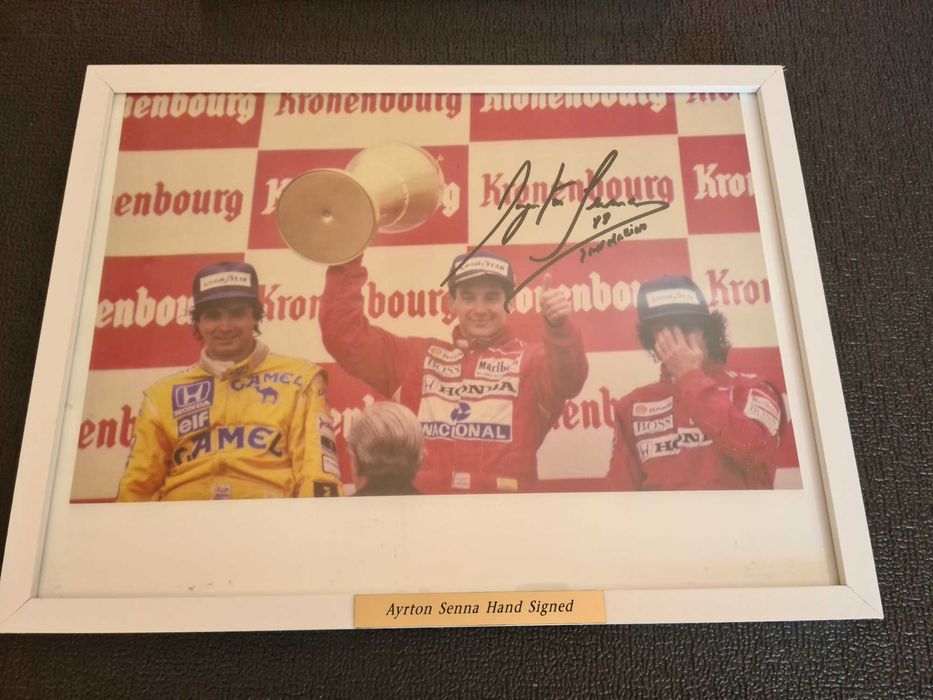 Ayrton Senna - 2 Fotografias “COPIAS” emolduradas
