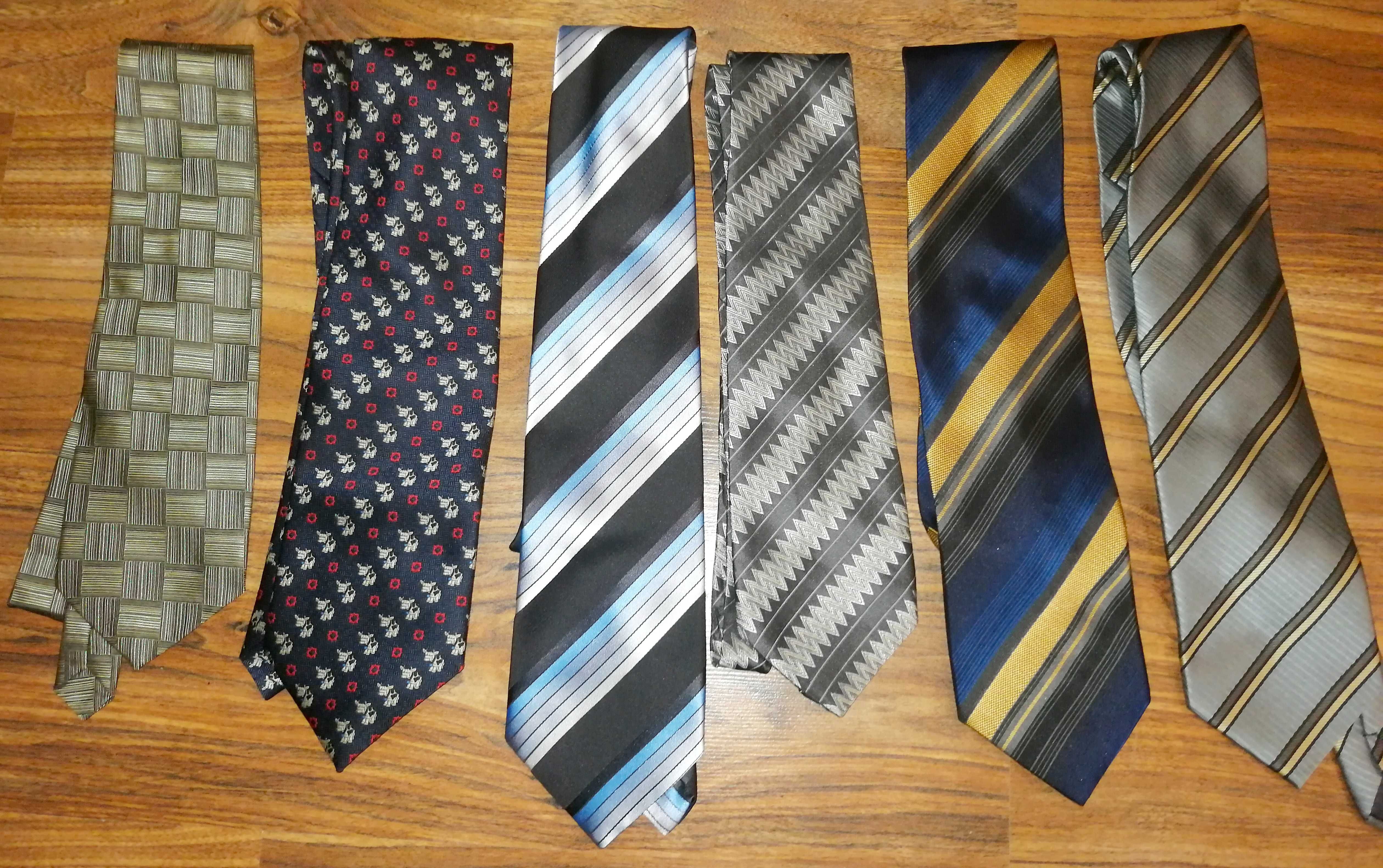 Krawaty 6 sztuk rózne wzory