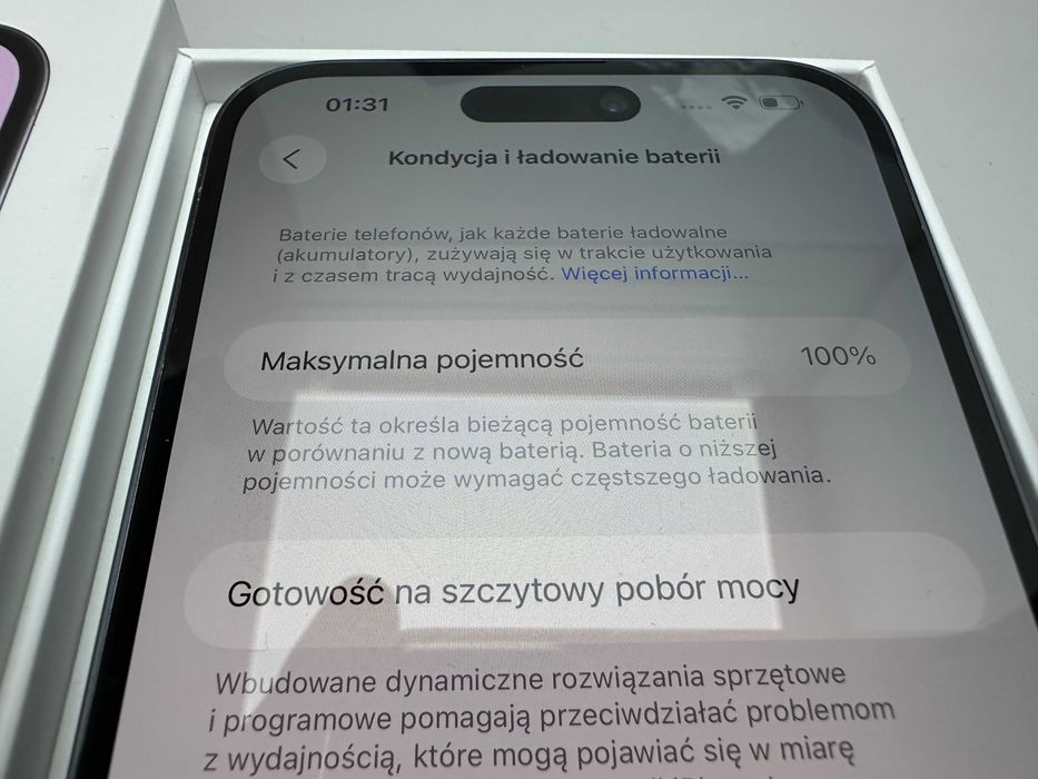 iPhone 14 Pro Max 128GB 100%/Deep Purple/ Stan IDEALNY!/ Sklep wrocław