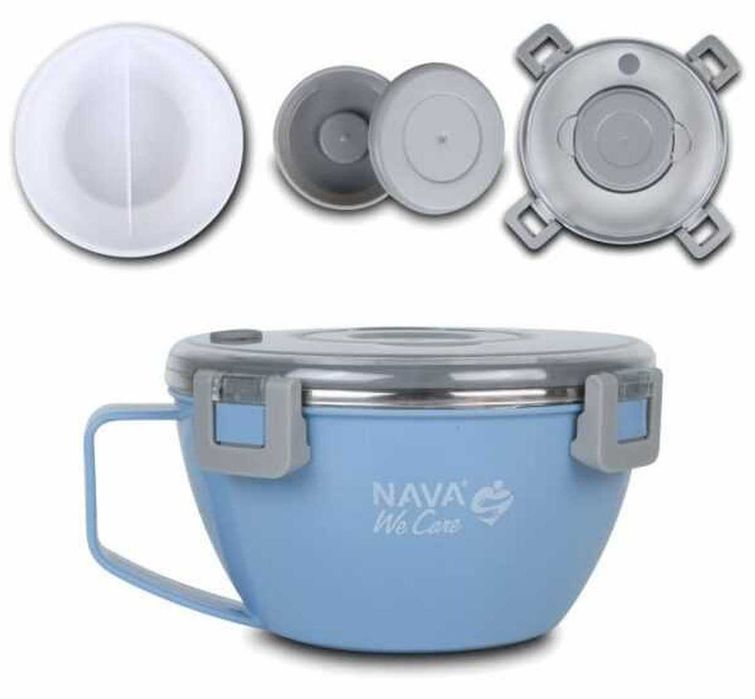 Pojemnik Obiadowy Lunch Box Pojemnik Na Żywność Termos 850ml Niebieski