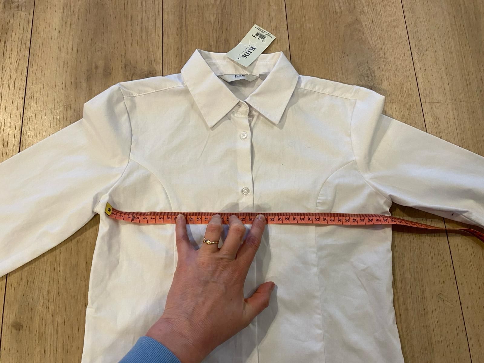 Nowa Biała koszula dla dziewczynki rozmiar 140 146 cm komunia wesele