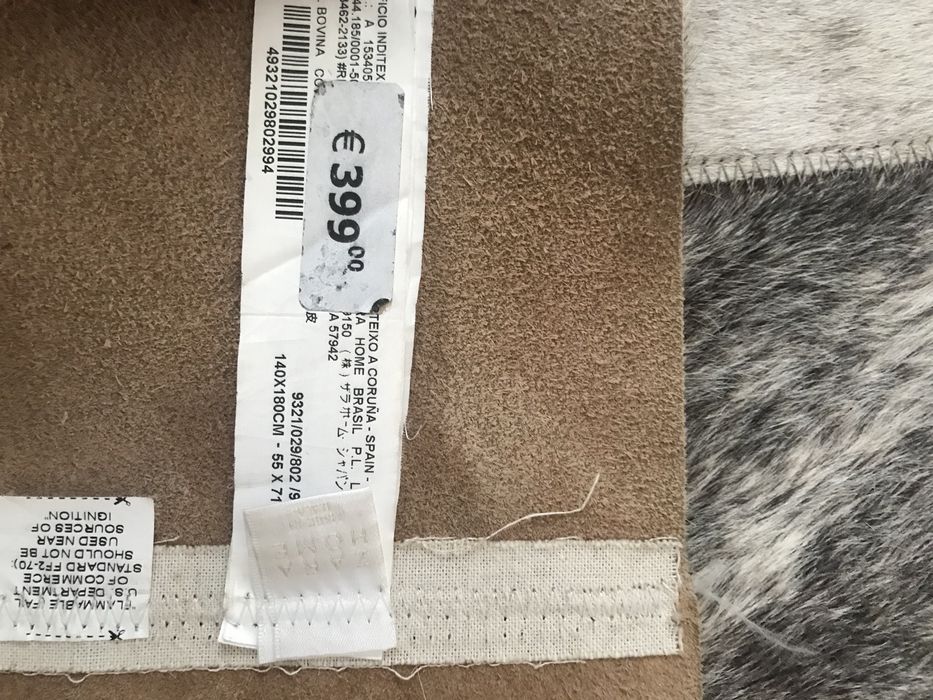 Karpet em Pele Zara Home