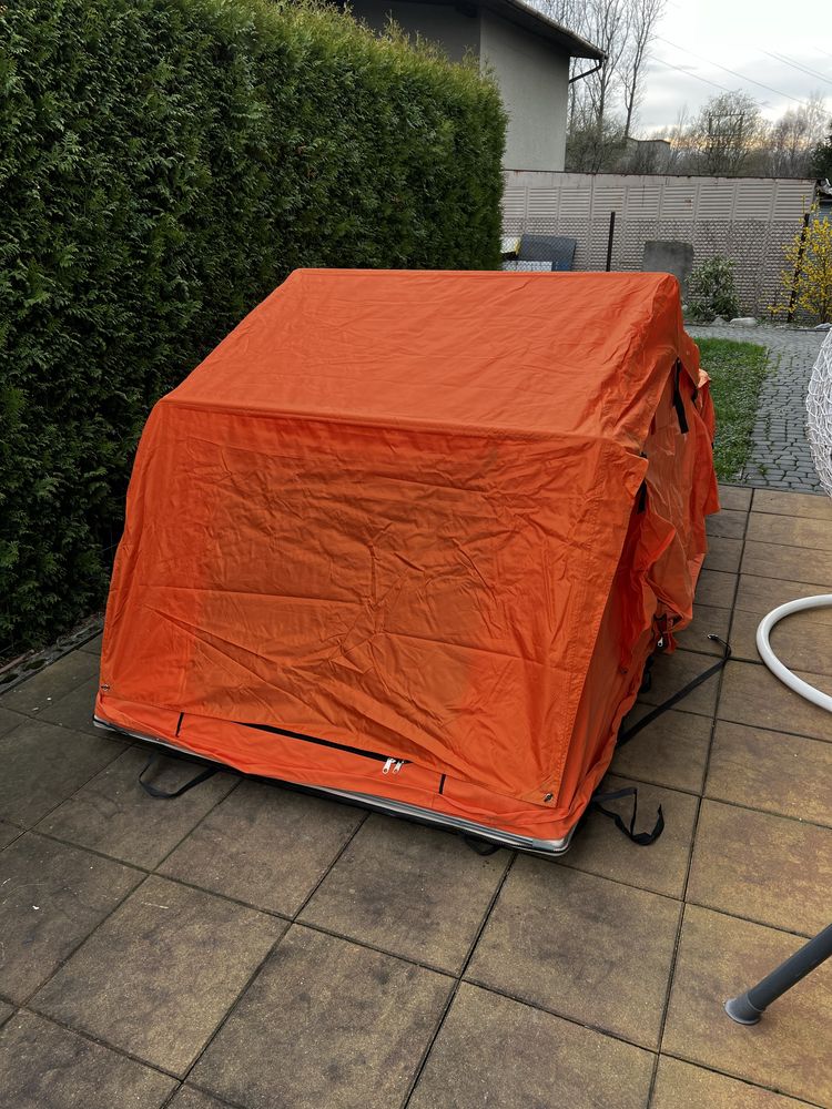 Namiot dachowy z przecionkiem Overland softschell 140cm nowy Mini Camp