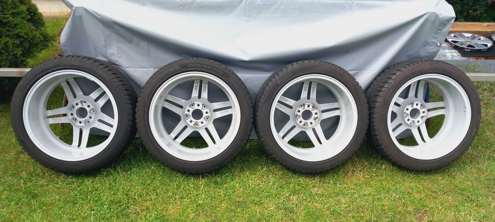 Koła zima MERCEDES A/B/CLA 7.5x18 , ET49 + 225/45R18, TPMS, 2022r, 7mm