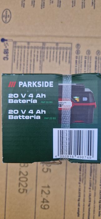 Bateria parkside nova selada 4ah