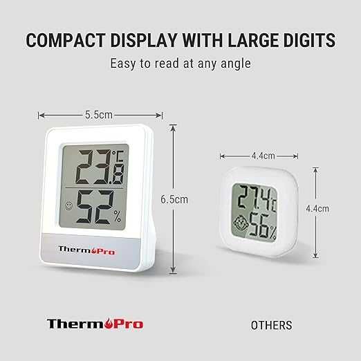 ThermoPro TP49W-3 Cyfrowy mini termohigrometr Termometr