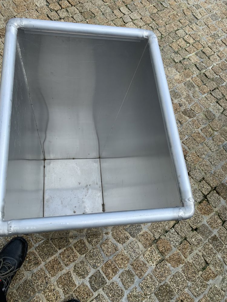 Contentor lixo alumínio multiuso