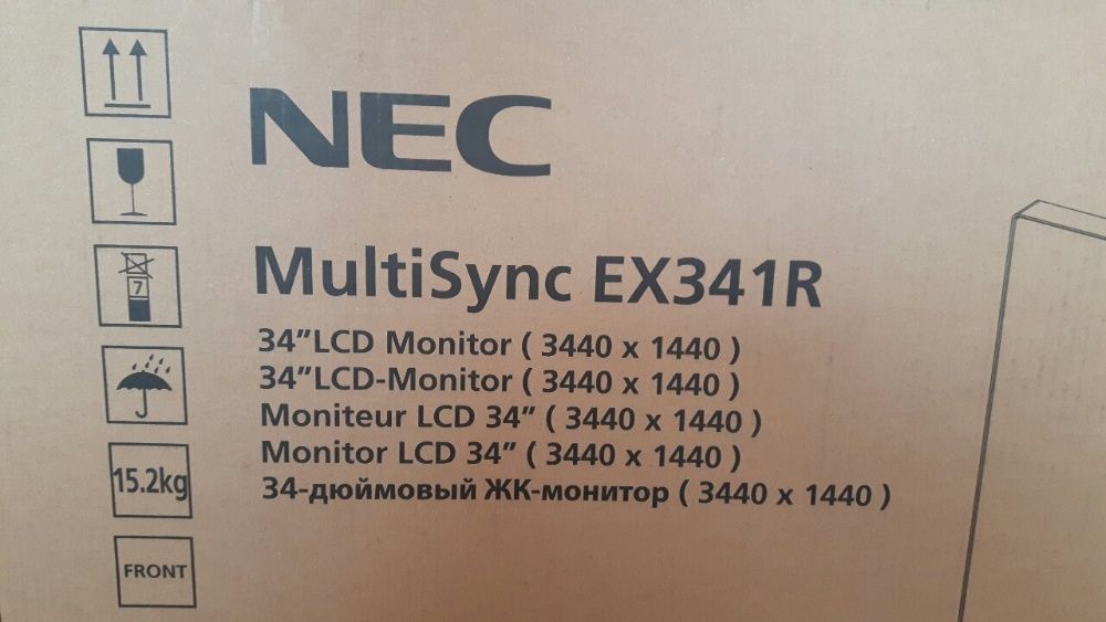 МОНИТОР NEC MultiSync EX341R 34" ( 3440 x 1440 ) Белый Новый