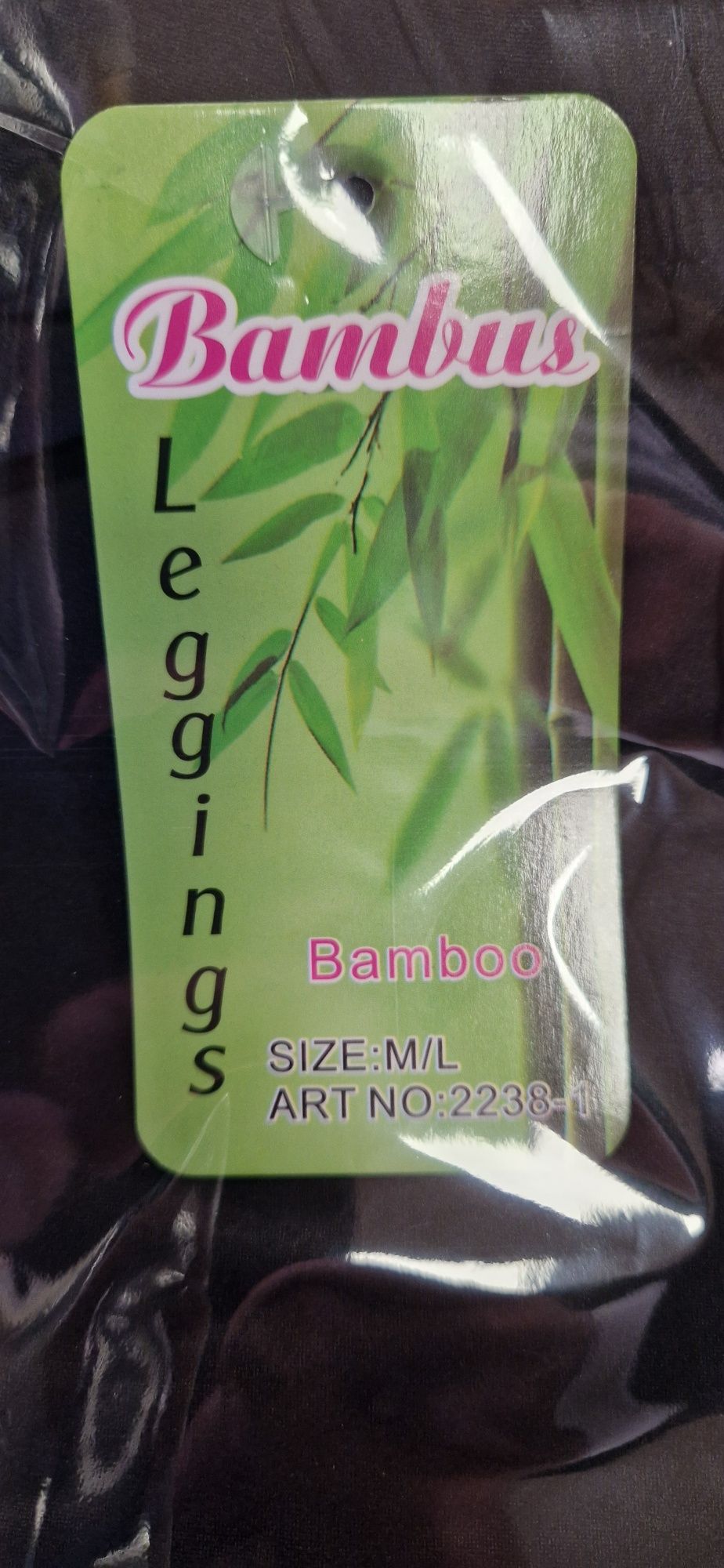 Leginsy getry bambusowe M/L