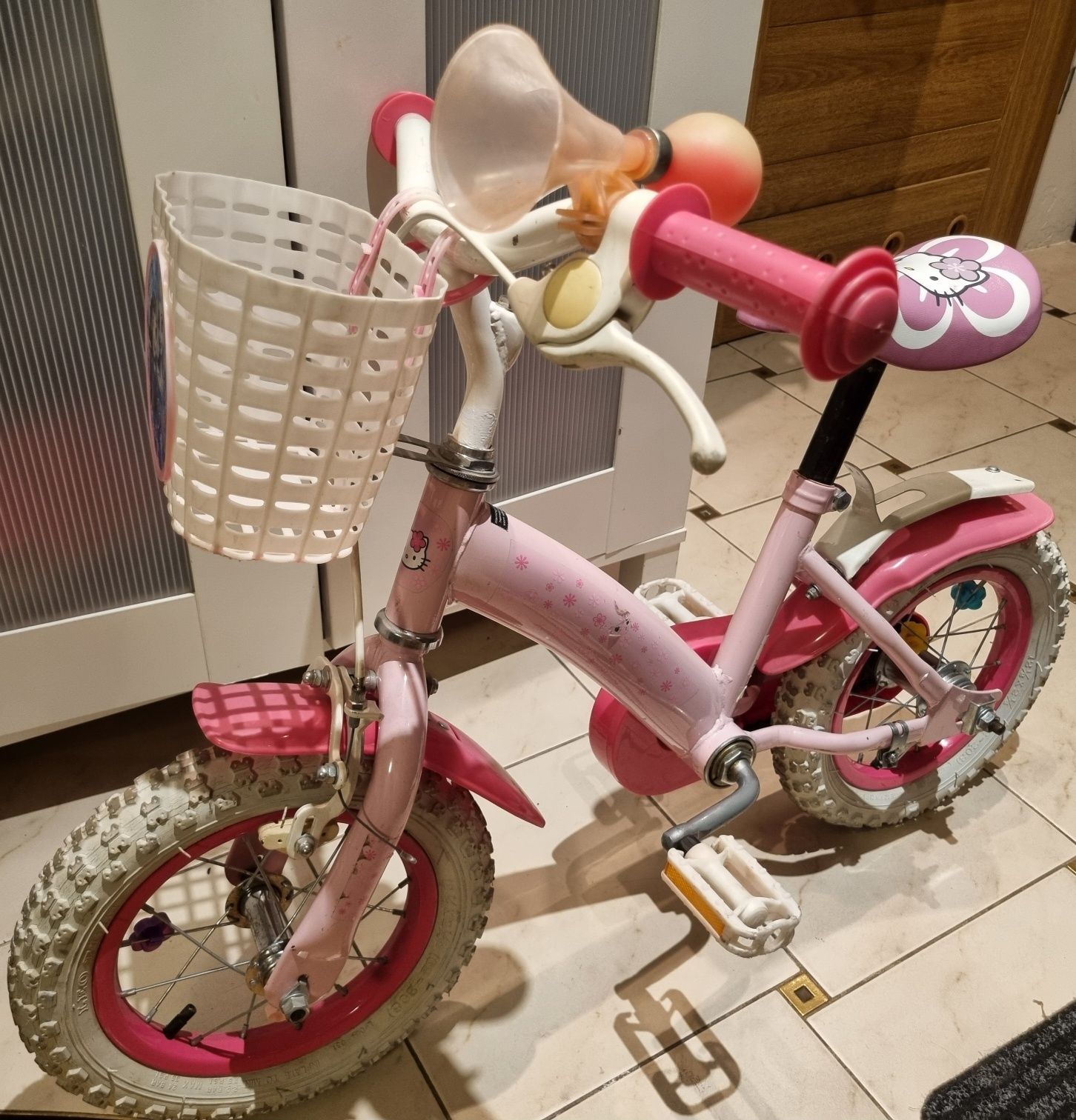 Rowerek dla dziewczynki koła 12.5 cali Hello Kitty