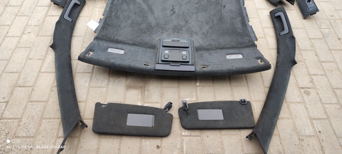Podsufitka z Boczkami Anthrazit Alcant Audi S6 A6 C5 2000 r Gołdap