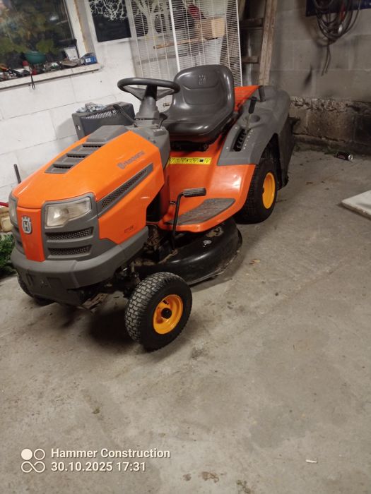 Kosiarka traktorek Husqvarna z koszem