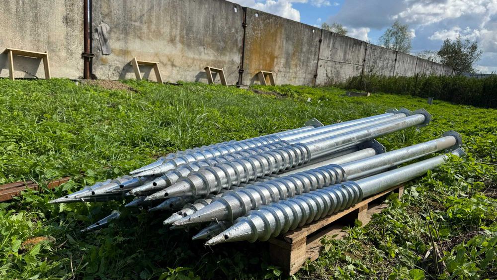 Геошурупи винтовой фундамент гвинтові сваї купити сваи для фундамента