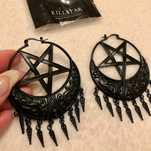 Brincos Ancestral Night Black - Killstar