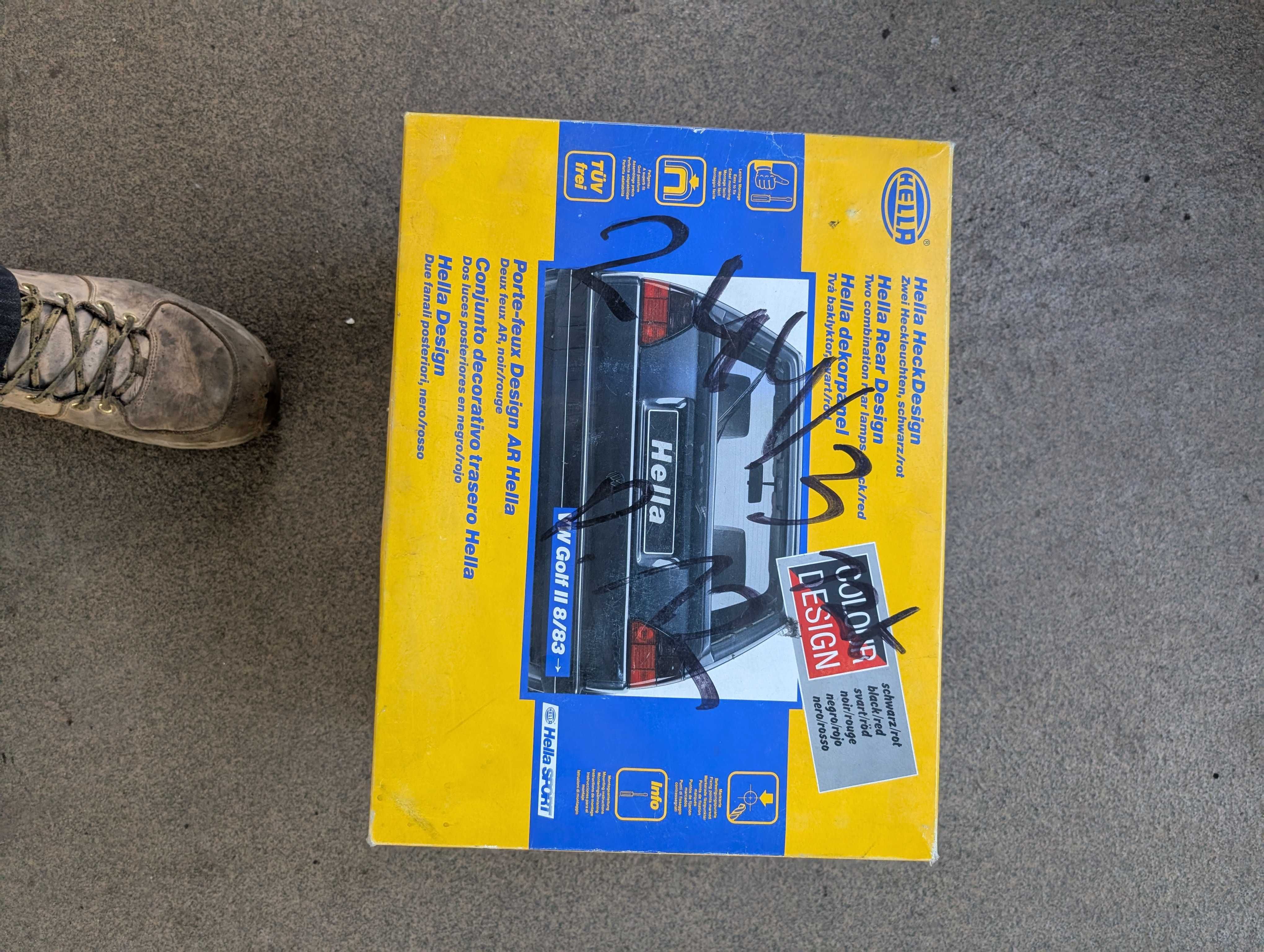 lampy tył komplet Hella golf 2