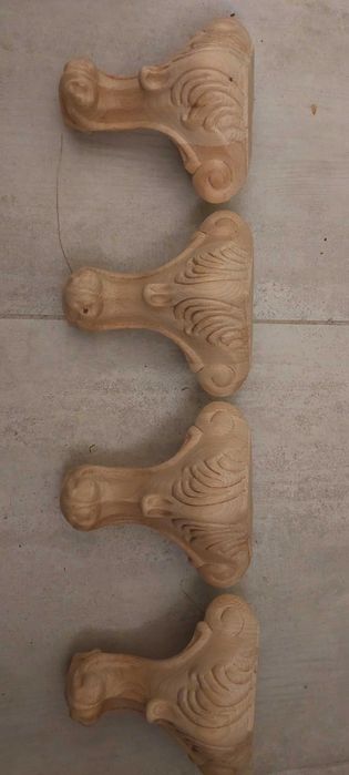 Nóżki drewniane do fotela, komody lub ławy