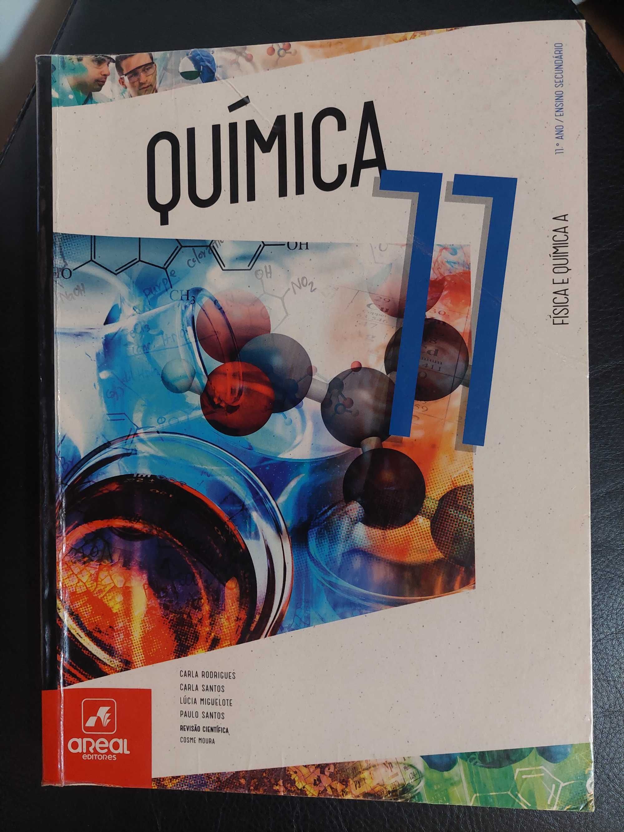 Conjunto de manuais de 11° ano de Fisica e quimica A - editora Areal