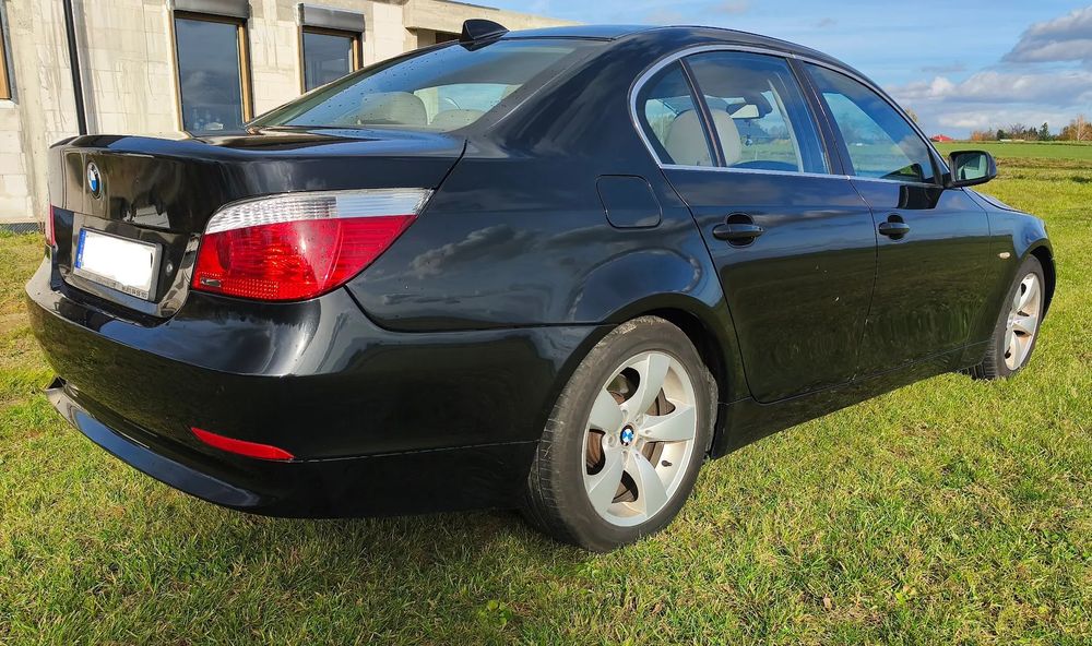 BMW Seria 5 BMW Seria 5 E60 2.0 | M47 | DIESEL | b. ładne OPONY | nowy AKUMULATOR