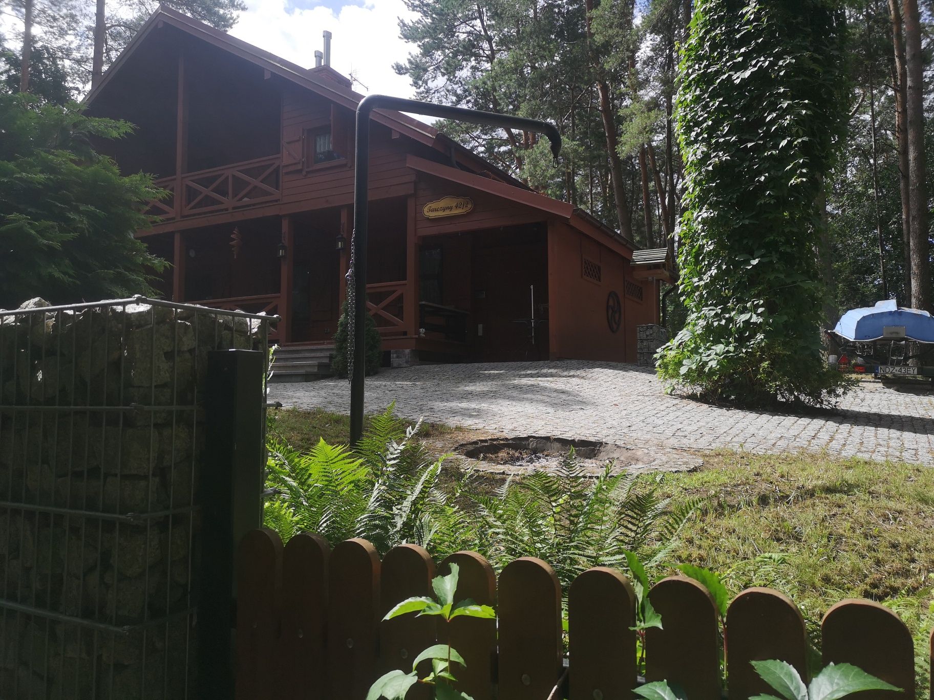 Domek nad jeziorem na Mazurach