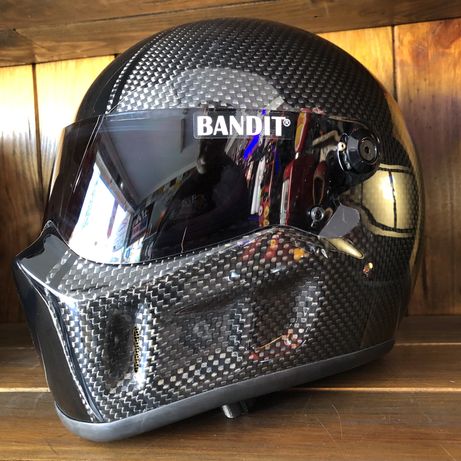 Capacete Bandit Super Street II Carbono Helmet Streetfighter Simpson