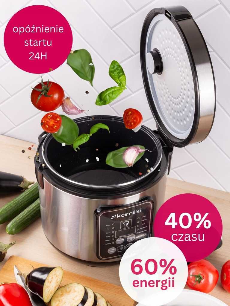 Elektryczny Multicooker Garnek Szybkowar Parowar Z Programami NOWY