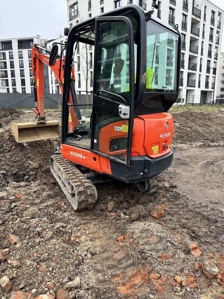 Usługi minikoparką  ,wynajem z operatorem Wroclaw i okolice